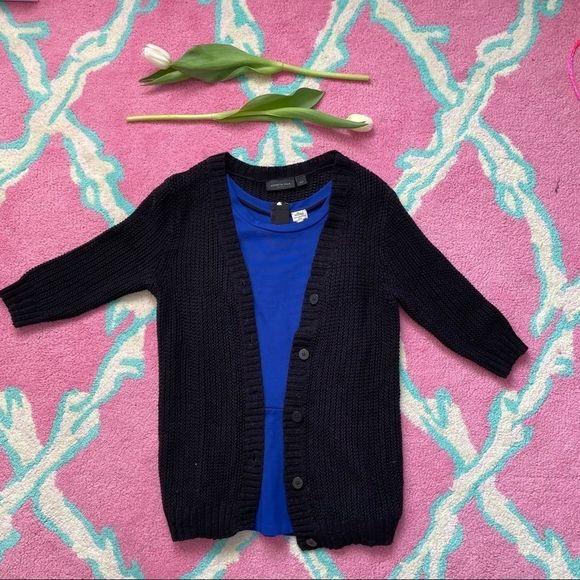 Kenneth Cole light linen cotton blend cardigan - Picture 3 of 6